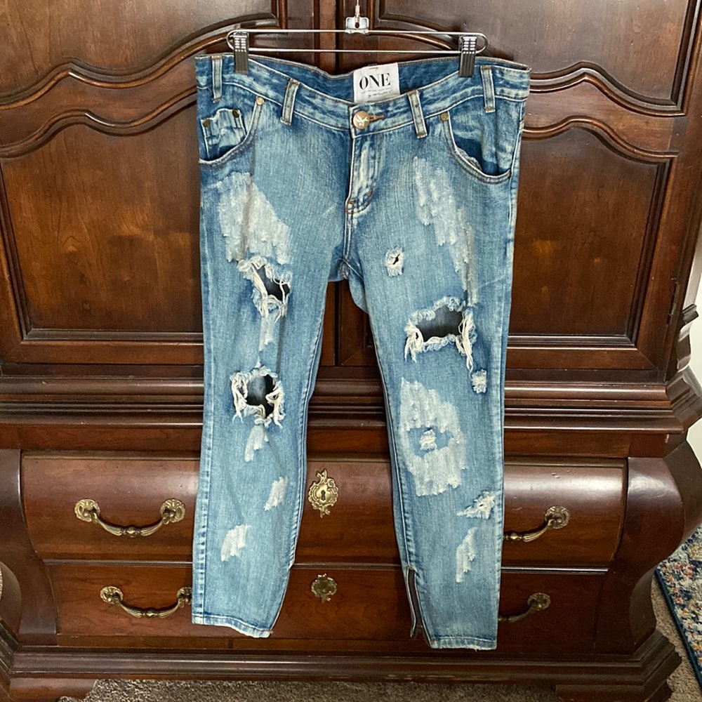 One Teaspoon Thrashed Free Birds Jeans